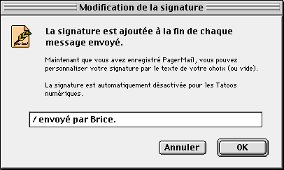 Ecran Signature